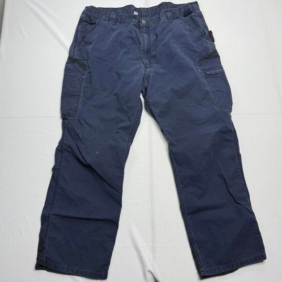Cahartt Navy Blue Cargo Pants Size 42x32 - Picture 1 of 7